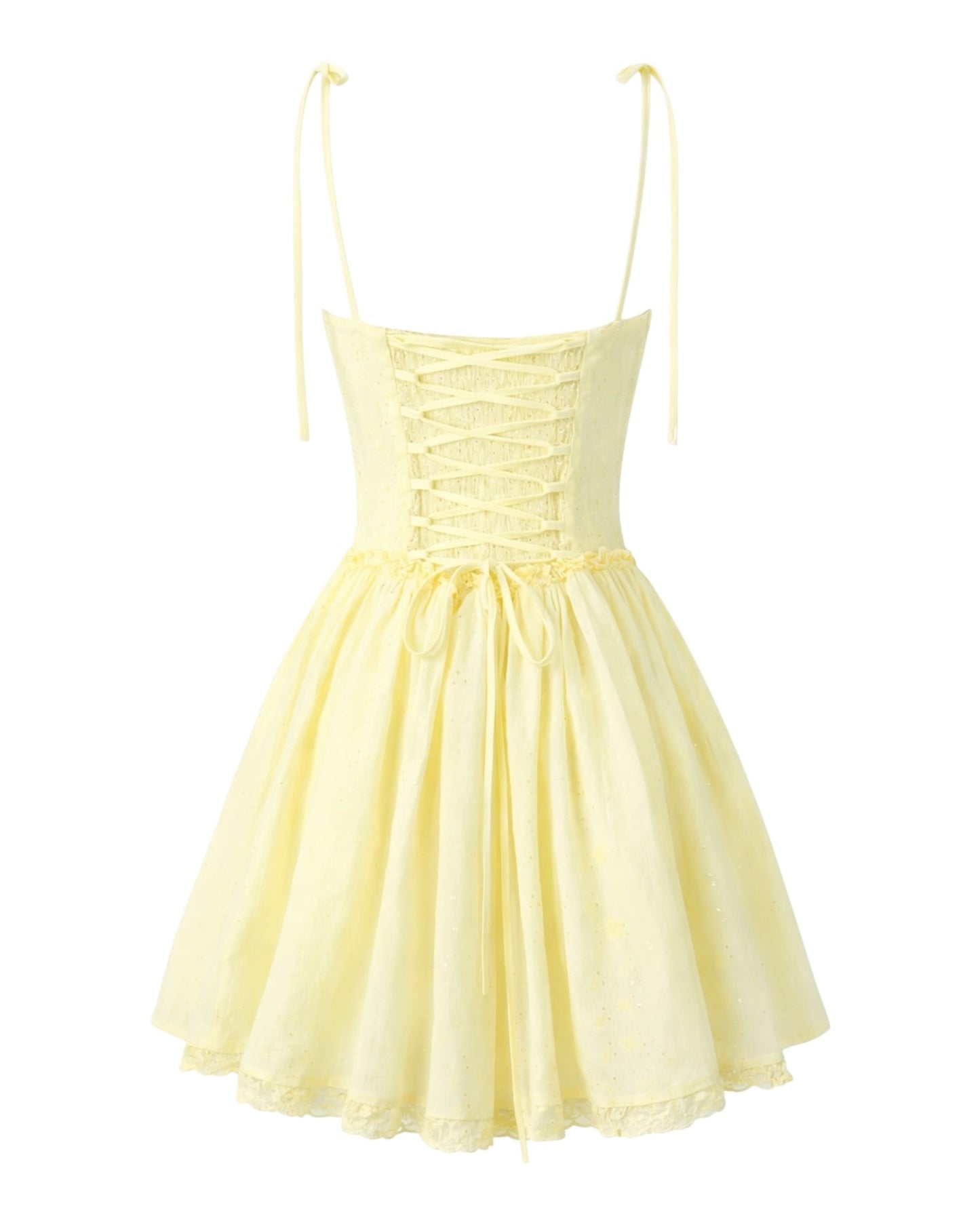 Lace Up Mini Dress