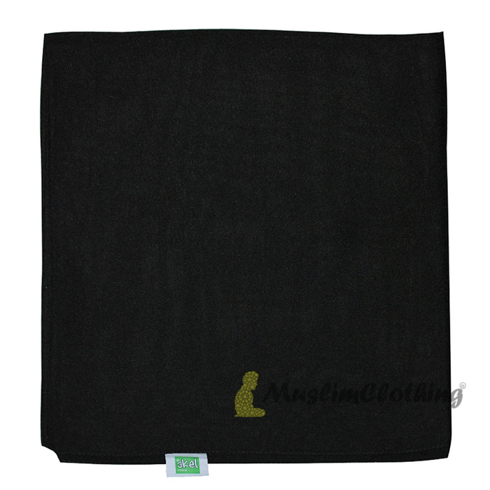 Black Borderless Chiffon Scarf Hijab Shawl Islamic Headwear