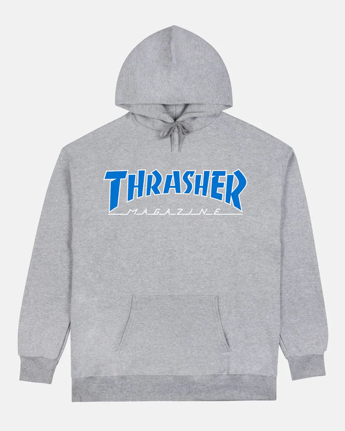 OUTLINED - HOODIE - GREY/BLUE - Four Street