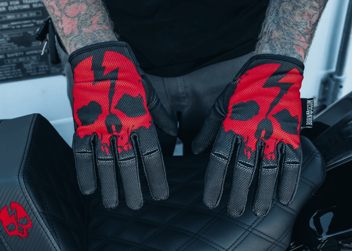 OG MX GLOVES RED - Born Scum