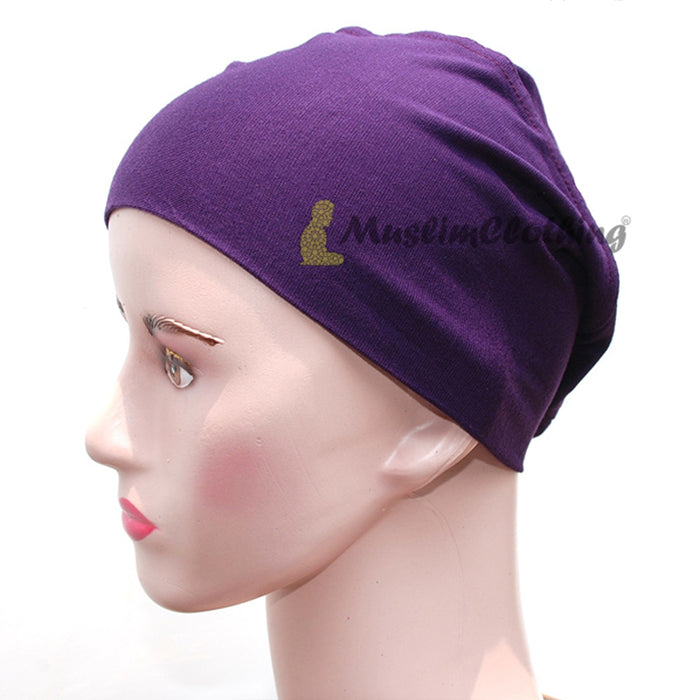 Purple Women's Pullover Underscarf For Scarves Hijabi Veil One-Size