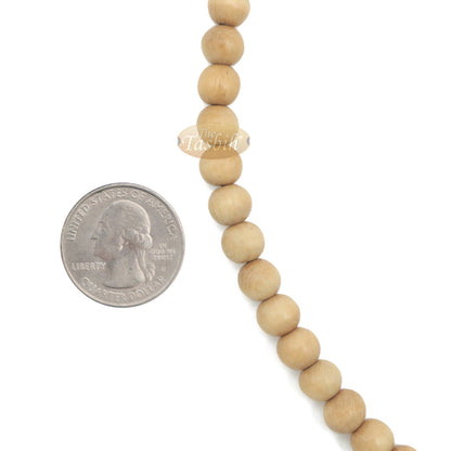 1000-Bead Citrus Wood (Kemuning) Tasbih - 8 mm Prayer Beads - Subha Misbaha with Beautiful Black Tassels