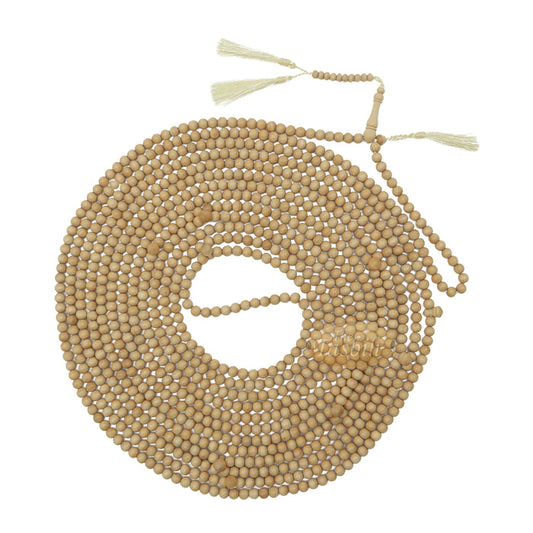 1000-Bead Exotic Yellow Citrus Wood (Kemuning) Tasbih - 8 mm Prayer Beads - Subha Misbaha with Beautiful Tassels
