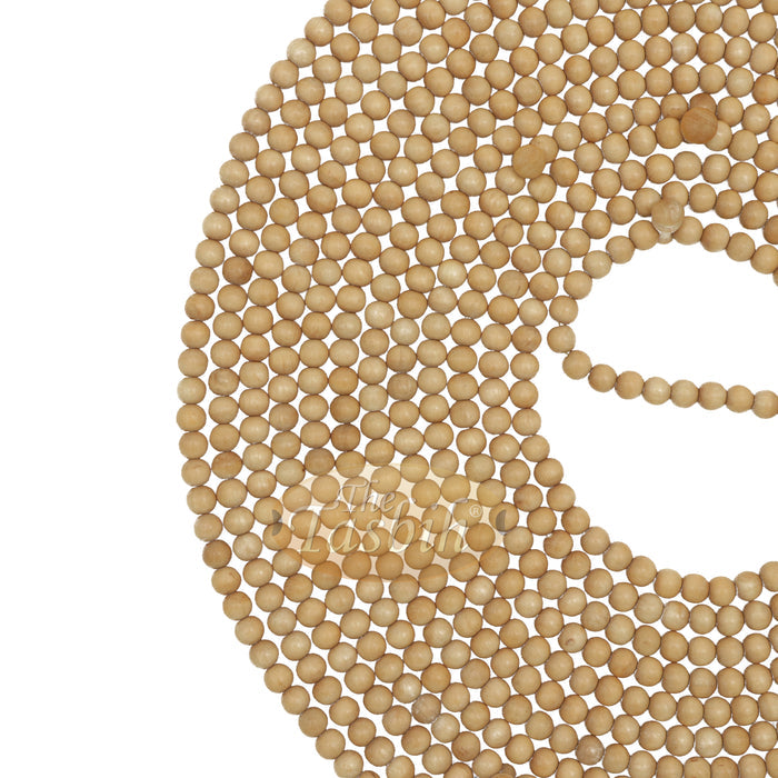 1000-Bead Exotic Yellow Citrus Wood (Kemuning) Tasbih - 8 mm Prayer Beads - Subha Misbaha with Beautiful Tassels