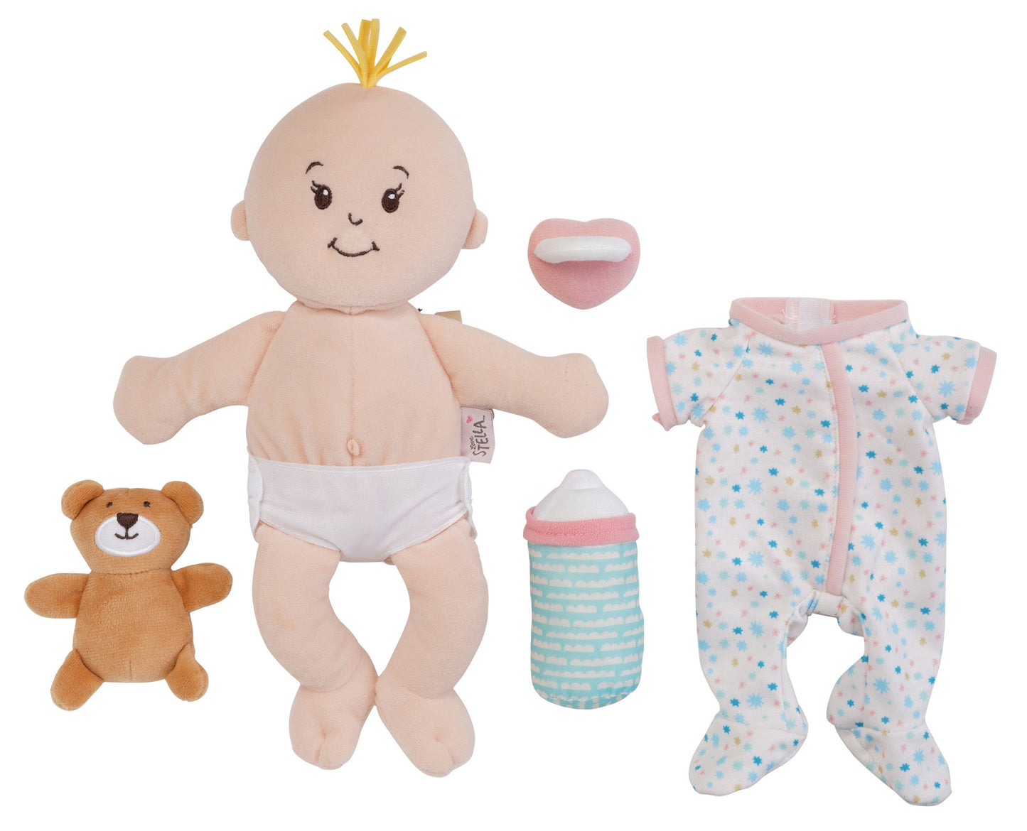 Love, Stella Sleepy Time Set Peach Doll with Blonde Tuft