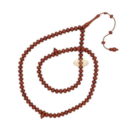 8x10 mm Brown Color Monomer Misbaha Prayer Beads Islamic Rosary