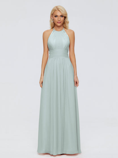 Arya Halter Chiffon Bridesmaid Dresses