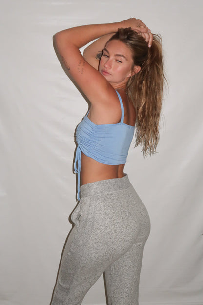 Waking Up Cinched Crop Tank