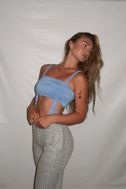 Waking Up Cinched Crop Tank