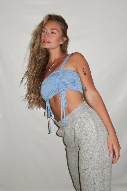 Waking Up Cinched Crop Tank