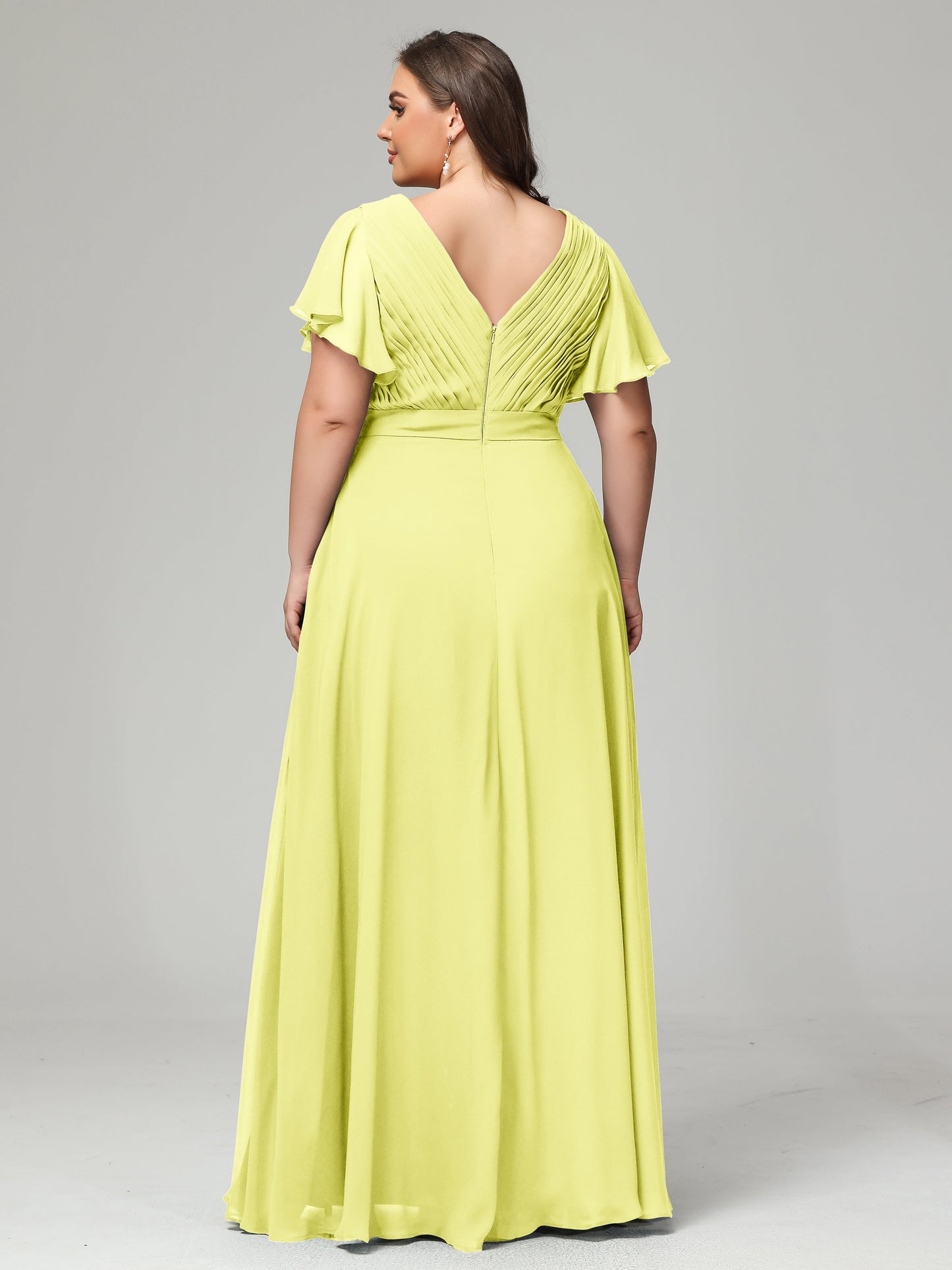 Elegant Plus Size Long Bridesmaid Dresses with Sleeves