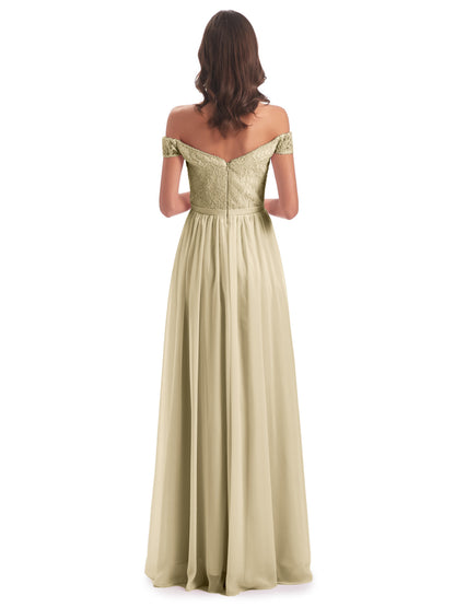 Charlotte Floor Length Off The Shoulder Bridesmaid Dresses