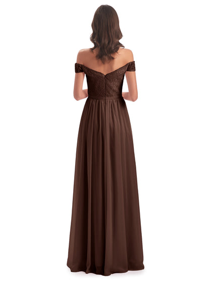Charlotte Floor Length Off The Shoulder Bridesmaid Dresses
