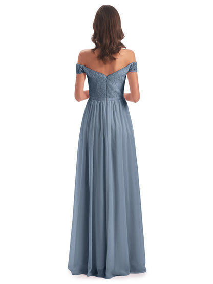 Charlotte Floor Length Off The Shoulder Bridesmaid Dresses