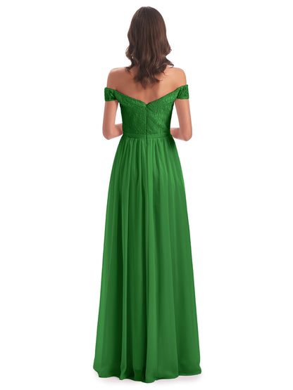 Charlotte Floor Length Off The Shoulder Bridesmaid Dresses