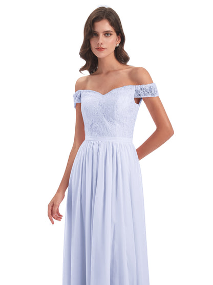 Charlotte Floor Length Off The Shoulder Bridesmaid Dresses