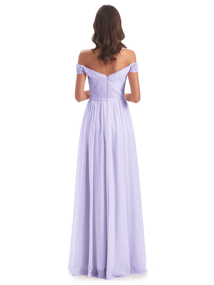 Charlotte Floor Length Off The Shoulder Bridesmaid Dresses