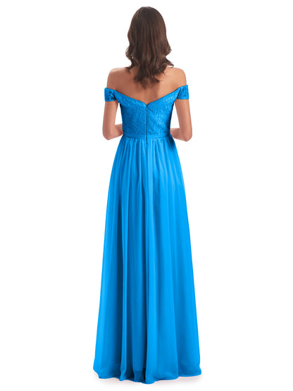 Charlotte Floor Length Off The Shoulder Bridesmaid Dresses