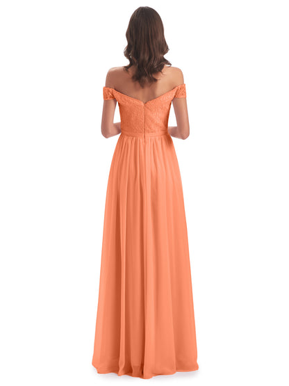 Charlotte Floor Length Off The Shoulder Bridesmaid Dresses