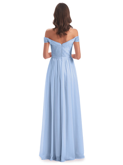 Charlotte Floor Length Off The Shoulder Bridesmaid Dresses