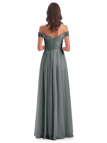 Charlotte Floor Length Off The Shoulder Bridesmaid Dresses