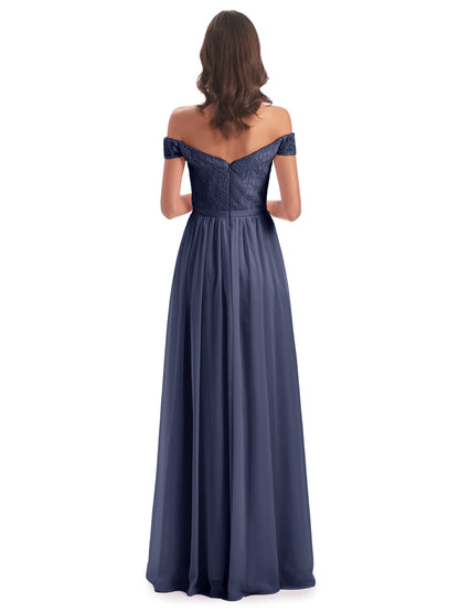 Charlotte Floor Length Off The Shoulder Bridesmaid Dresses