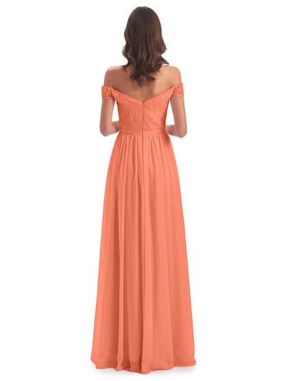 Charlotte Floor Length Off The Shoulder Bridesmaid Dresses