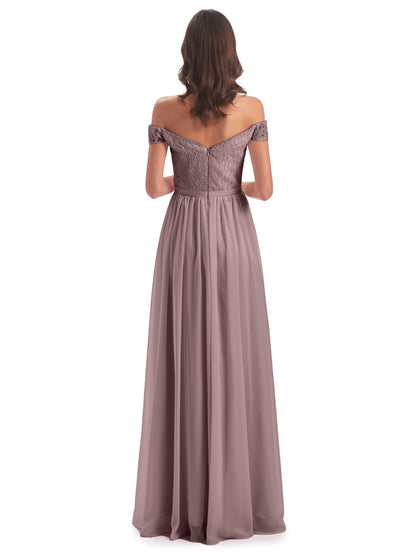 Charlotte Floor Length Off The Shoulder Bridesmaid Dresses