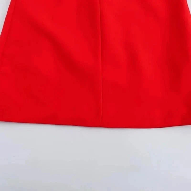 Mabel Love Co Scarlet Cut-Out Mini Dress