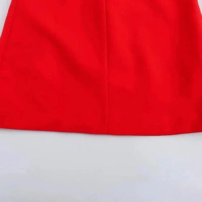 Mabel Love Co Scarlet Cut-Out Mini Dress