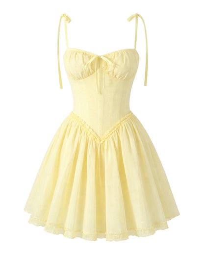 Lace Up Mini Dress