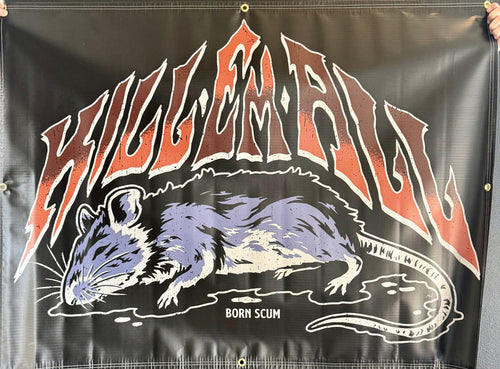 EXTERMINATION BANNER - Born Scum