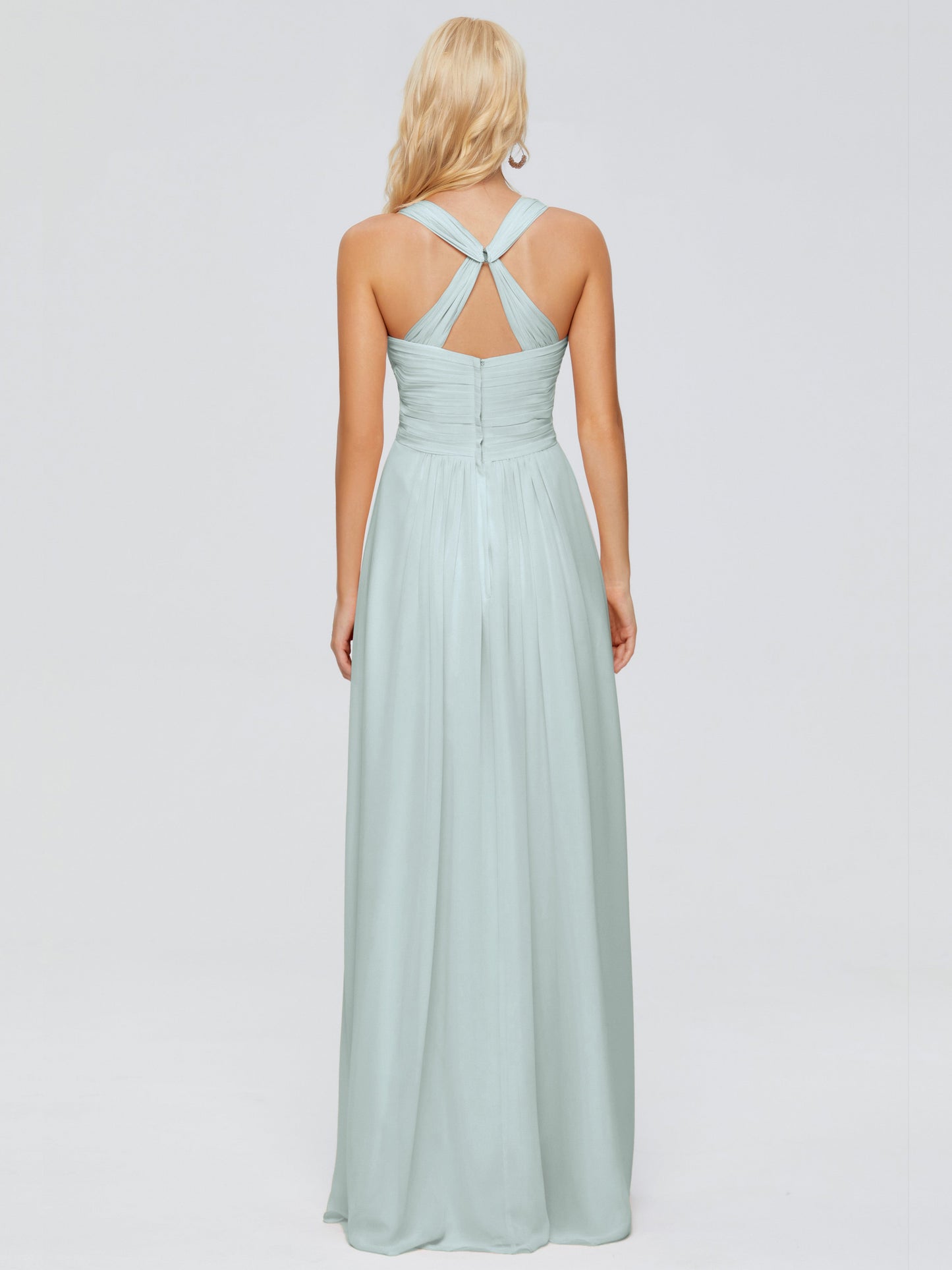 Josephine Spaghetti Straps Chiffon Bridesmaid Dresses