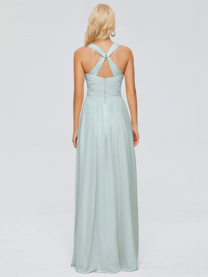 Josephine Spaghetti Straps Chiffon Bridesmaid Dresses