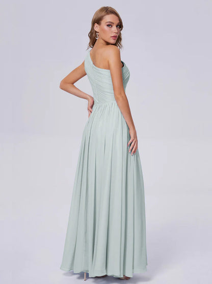 Paige Inexpensive One Shoulder Chiffon Bridesmaid Dresses