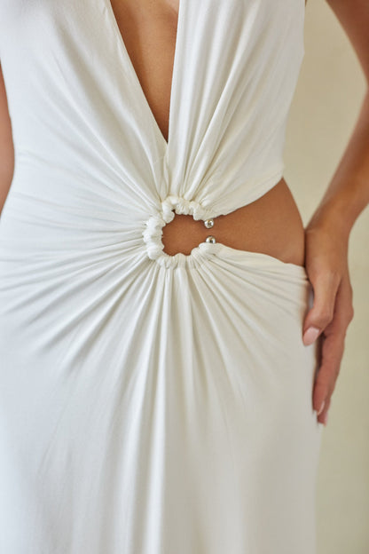 Seraya Halter Cut Out Maxi Dress