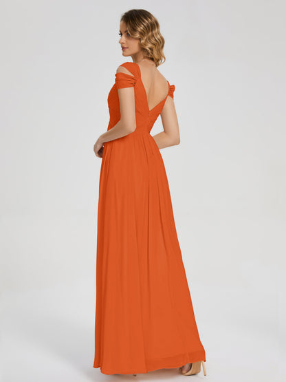 Charlee Straps Side Slit Empire Bridesmaid Dress