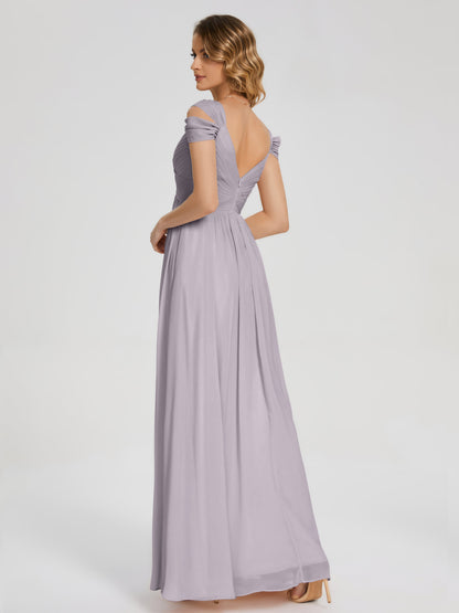 Charlee Straps Side Slit Empire Bridesmaid Dress