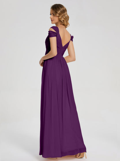 Charlee Straps Side Slit Empire Bridesmaid Dress