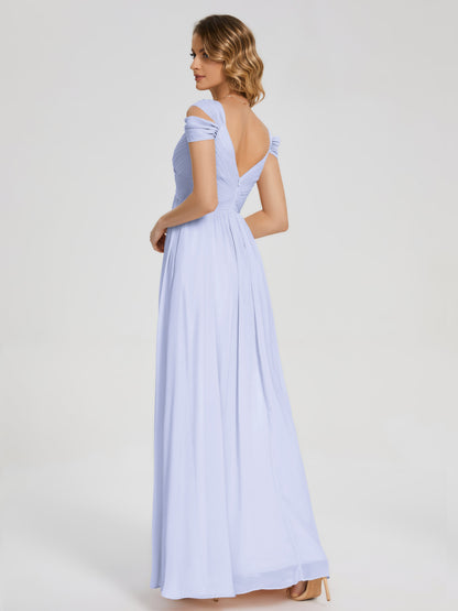Charlee Straps Side Slit Empire Bridesmaid Dress