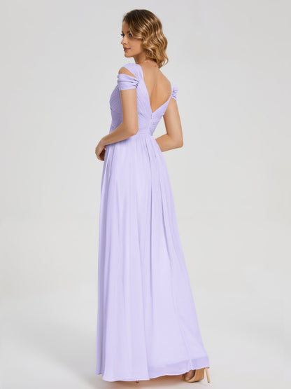 Charlee Straps Side Slit Empire Bridesmaid Dress