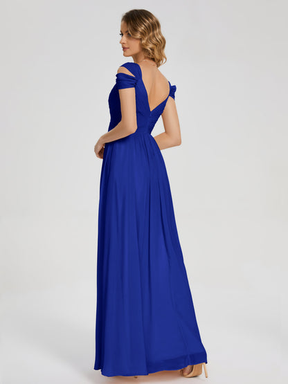 Charlee Straps Side Slit Empire Bridesmaid Dress