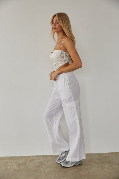 Vienna Linen Cargo Pants