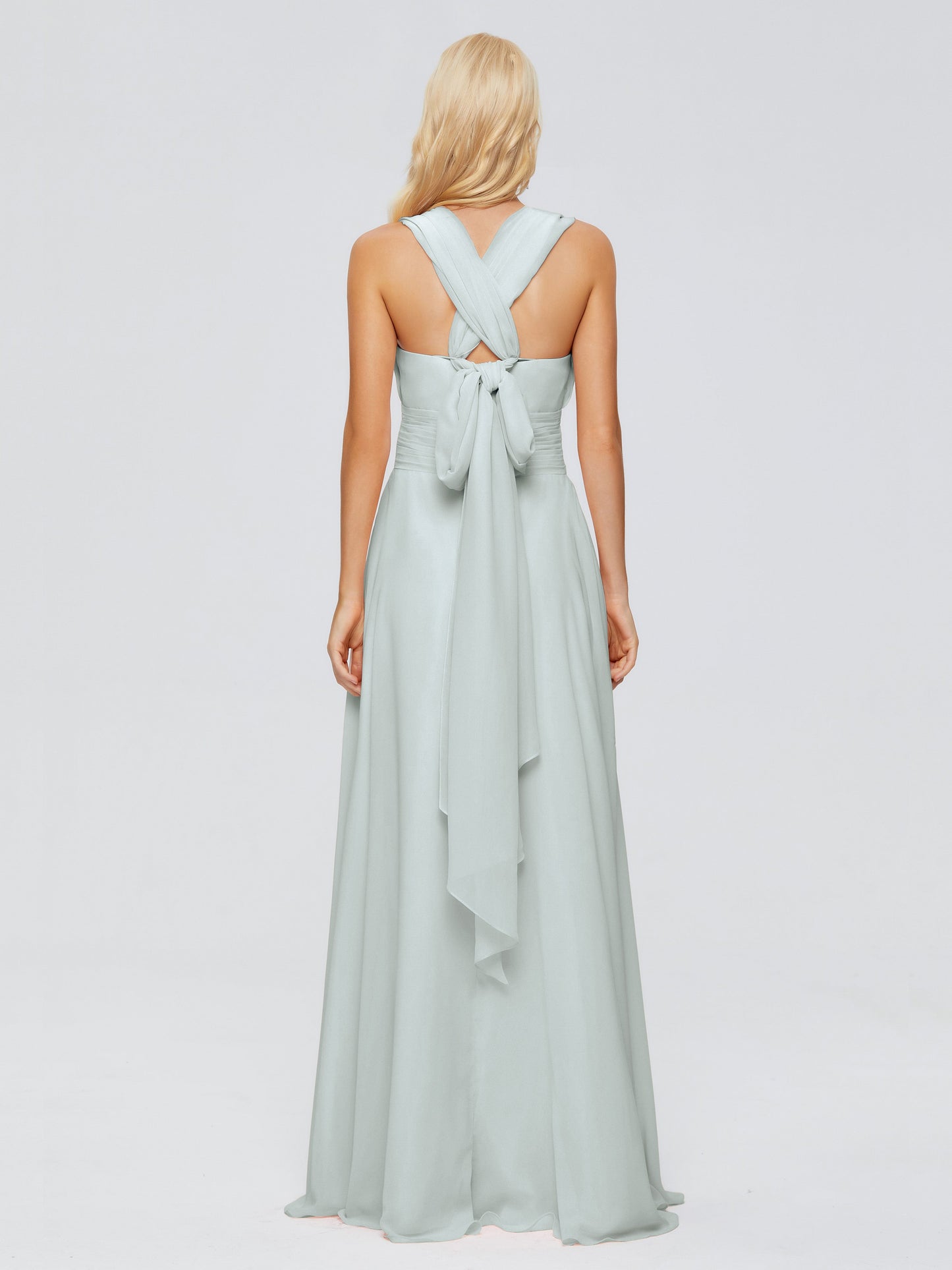 Ximena Straps Ribbon Chiffon Bridesmaid Dresses