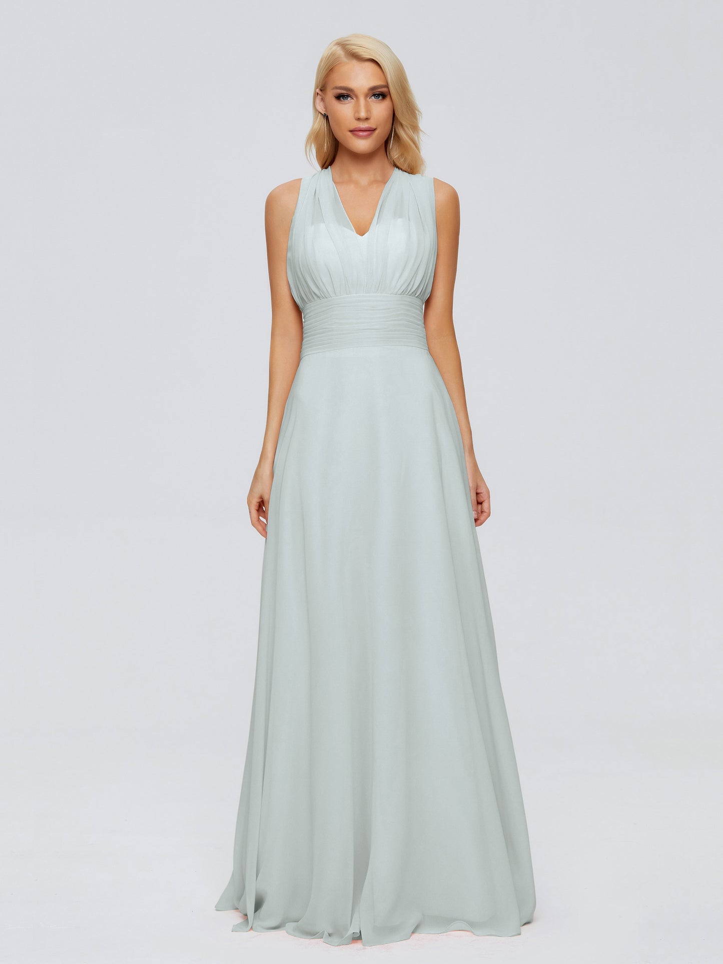 Ximena Straps Ribbon Chiffon Bridesmaid Dresses