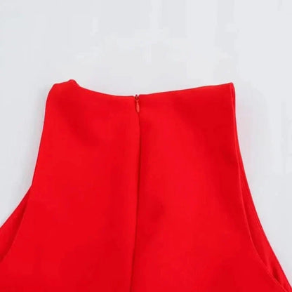 Mabel Love Co Scarlet Cut-Out Mini Dress