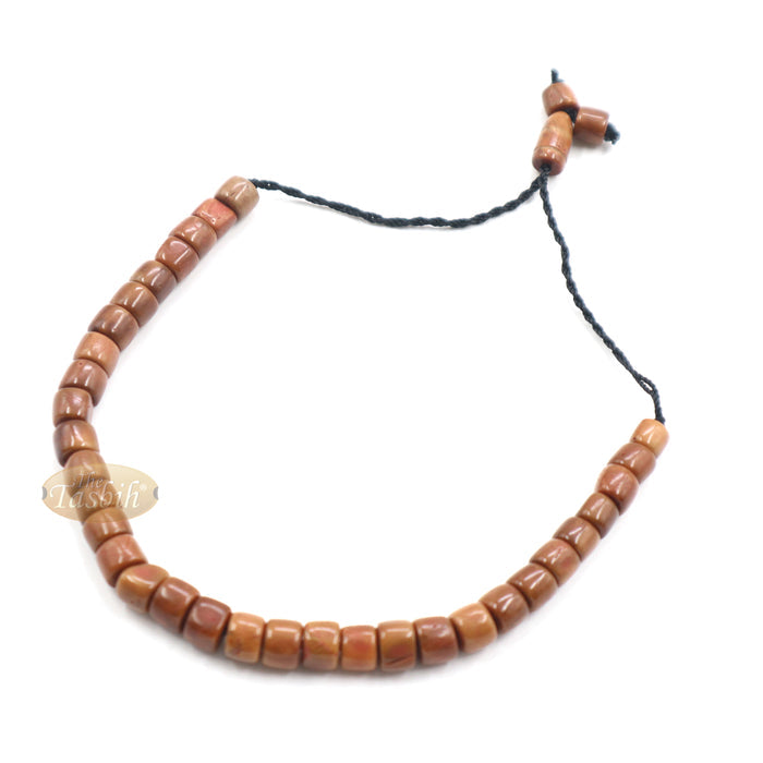 Adjustable Length Cylinder Bead Koka Bracelet Tasbih