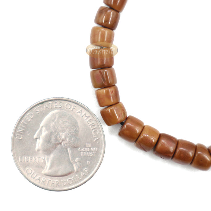 Adjustable Length Cylinder Bead Koka Bracelet Tasbih