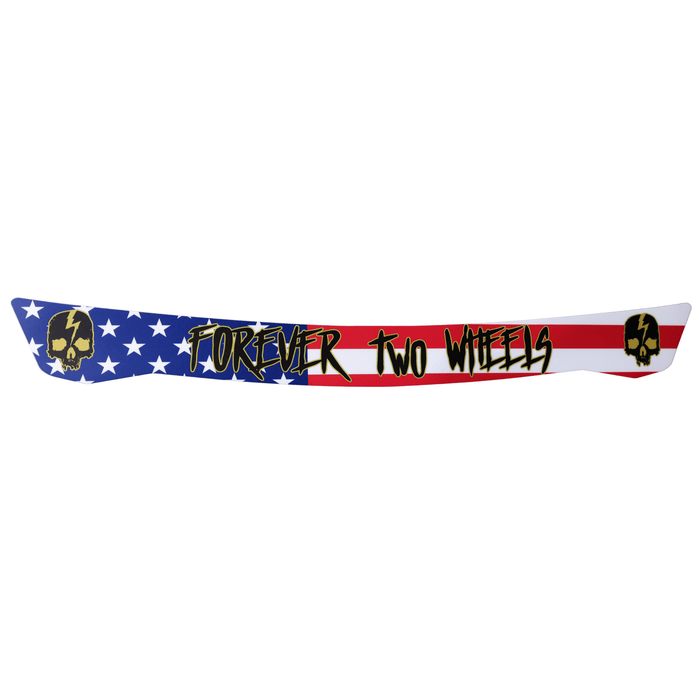America Forever Two Wheels Visor - Born Scum