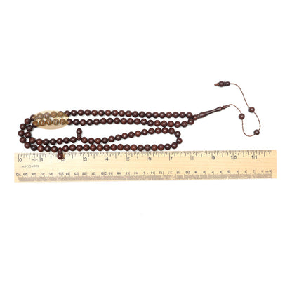 Antique Natural Color 8 mm Turkish Kokka - Kuka Seed Prayer Beads - Rosary - Misbaha